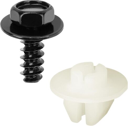 OAUTOO 10sets Headlamp Assembly Screw & Nut Kit for Toyota 90159-60621, 90189-06238 4Runner Avalon C-HR Camry Corolla Highlander Prius RAV4 Sienna fits Lexus ES is LC LS NX RX 2016-On in Saudi Arabia