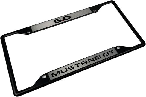 Eurosport Daytona - Compatible with Ford 5.0 Mustang GT - Daytona Lite Black License Plate Frame in Saudi Arabia