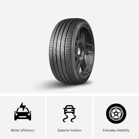 Accelera Iota EVT Passenger Car Summer Performance Radial Tire-205/55R17 205/55ZR17 205/55/17 205/55-17 95V Load Range XL 4-Ply BSW Black Side Wall UTQG 320AA in Saudi Arabia