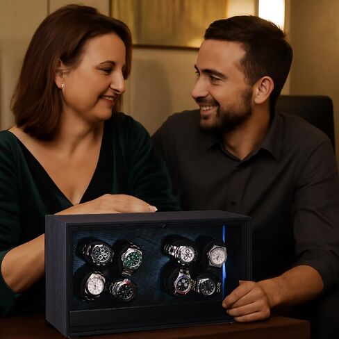 Watch Winder for Automatic Watches with 8 Quiet Running Motor for Man/Woman's Watches in Saudi Arabia