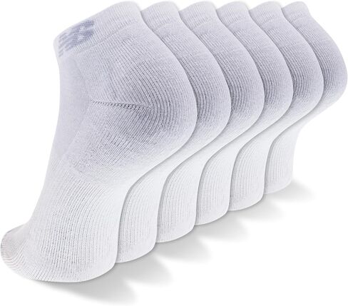 New Balance Men's and Women's Performance Cushioned Low Cut Socks - 6 & 12 Pairs - Moisture Wicking, White, X-Large in Saudi Arabia