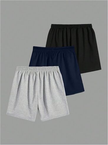WDIRARA Men's 3 Pack Letter Graphic Shorts Drawstring Waist Workout Athletic Gym Shorts in Saudi Arabia