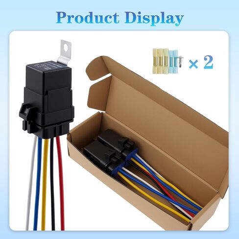 مرحل السيارة HONSTER 5-pin 40/30AMP مأخذ توصيل ثقيل 12AWG SPDT 2-Piece in Saudi Arabia