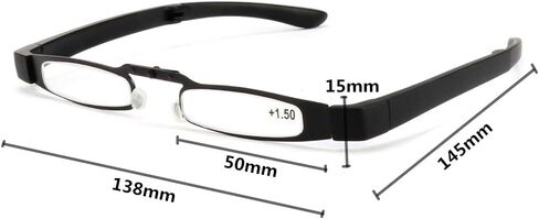 Ultra-Light Mini Portable Folding Metal Frame Reading Glasses Unisex Readers Glasses qs2080 in Saudi Arabia