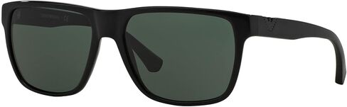 Emporio Armani Womens Ea4035 Sunglasses, Shiny Black/Green, 58 Mm US in Saudi Arabia