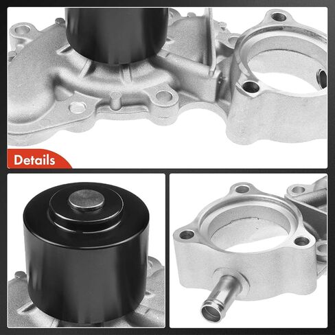A-Premium Engine Water Pump W/Pulley & Gasket [fits DOHC, 6Cyl 3.4L Only] Compatible with Toyota Tacoma 1995-2004, Tundra 2000-2004, 4Runner 1996-2002, T100 1995-1998, Replace # 1610069395, 1610069396 in Saudi Arabia