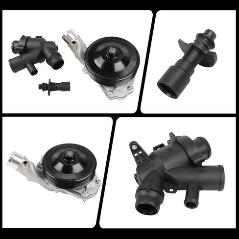 LR097165 LR028136 Water Pump w/Bolts Gaskets Connector +Thermostat Kit Fits for Land Rover V8 5.0L Engine Aftermarket Parts in Saudi Arabia