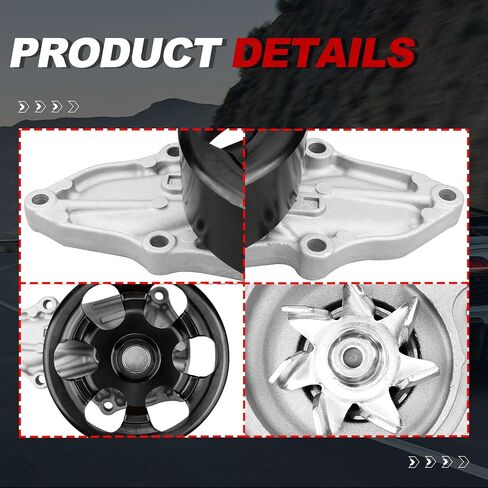 Engine Water Pump Automotive w/Gasket 19200RAD003 131-2284 Compatible for Honda Accord CRV Element Acura 2.4L 2003-2011 in Saudi Arabia
