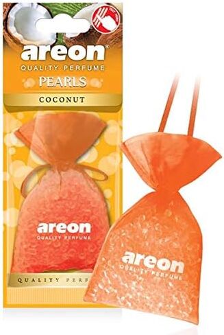 معطر هواء معلق من AREON Pearls I Car & Home، عطر عالي الجودة، كريستال أسود (عبوة من 3 قطع) in Kuwait