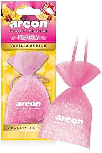 معطر هواء معلق من AREON Pearls I Car & Home، عطر عالي الجودة، كريستال أسود (عبوة من 3 قطع) in Kuwait