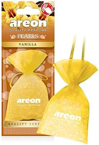 معطر هواء معلق من AREON Pearls I Car & Home، عطر عالي الجودة، كريستال أسود (عبوة من 3 قطع) in Kuwait