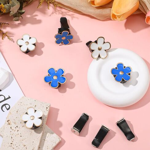 معطر هواء للسيارة لطيف 6 قطع مشابك تهوية للسيارة على شكل زهرة زرقاء داكنة مشابك تهوية للسيارة على شكل زهرة الأقحوان إكسسوارات للنساء ديكور داخلي للتكييف 3.2 سم/2.9 سم in Kuwait