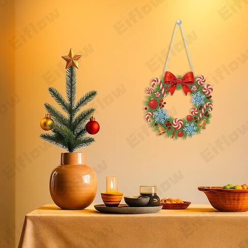 Eiflow DIY Christmas Diamond Art Painting Hanging Kit for Adults, Acrylic Diamonds Painting Pendant Ornament Board Kit(Christmas Car) in Kuwait