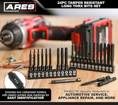 ARES 31041 - مجموعة مقابس Torx Plus مكونة من 10 قطع - محركات مقاس 1/4 بوصة و3/8 بوصة - تشتمل مجموعة S2 الفولاذية على لقم Torx Plus من TP10 إلى TP55 لتغطية فائقة in Saudi Arabia