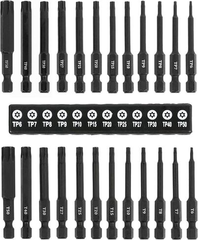 ARES 31041 - مجموعة مقابس Torx Plus مكونة من 10 قطع - محركات مقاس 1/4 بوصة و3/8 بوصة - تشتمل مجموعة S2 الفولاذية على لقم Torx Plus من TP10 إلى TP55 لتغطية فائقة in Saudi Arabia