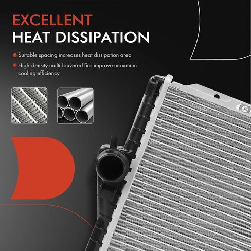 A-Premium Engine Coolant Radiator Assembly with Transmission Oil Cooler Compatible with BMW 525i 2001-2005, 528i 1999-2000, 530i 2001-2003, 540i 1999-2003, 545i 2004-2005 in Saudi Arabia