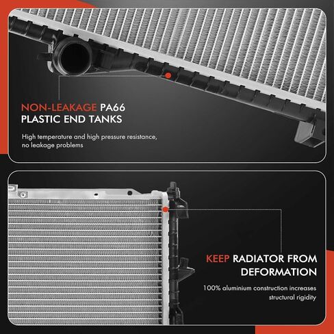 A-Premium Engine Coolant Radiator Assembly with Transmission Oil Cooler Compatible with BMW 525i 2001-2005, 528i 1999-2000, 530i 2001-2003, 540i 1999-2003, 545i 2004-2005 in Saudi Arabia