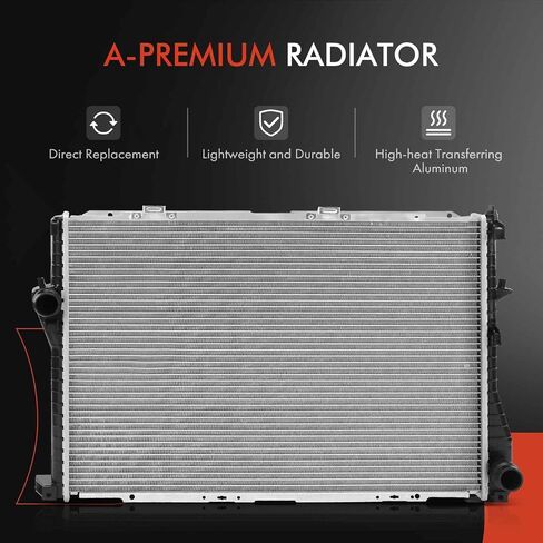 A-Premium Engine Coolant Radiator Assembly with Transmission Oil Cooler Compatible with BMW 525i 2001-2005, 528i 1999-2000, 530i 2001-2003, 540i 1999-2003, 545i 2004-2005 in Saudi Arabia