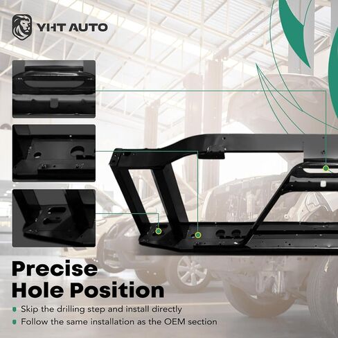 YHTAUTO Radiator Support Bracket Frame Fit for 2003-2007 Chevrolet & GMC & Cadillac, Silverado/Sierra 1500, Silverado/Sierra 1500 Classic, Suburban, Escalade, Radiator Core Support Assembly, Steel in Saudi Arabia