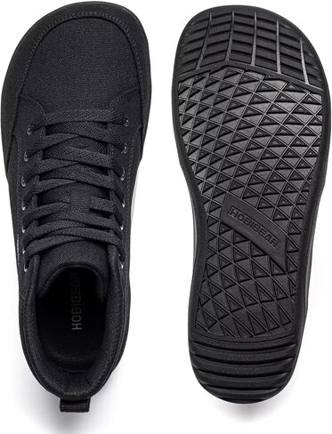 HOBIBEAR Womens Barefoot Shoes | Wide Toe Box | High Top Canvas | Comfortable Trail Running Sneaker in Saudi Arabia
