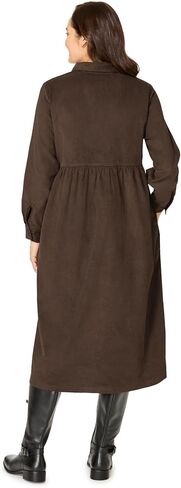 Woman Within Plus Size Button Front Corduroy Dress in Saudi Arabia