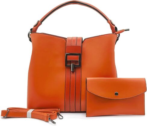 Square Bucket Top Handle Bag & Envelope Clutch Purse Set Striped Design Tote Women Shoulder Bag in Kuwait