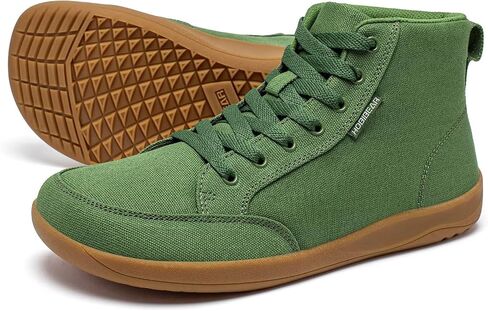 HOBIBEAR Womens Barefoot Shoes | Wide Toe Box | High Top Canvas | Comfortable Trail Running Sneaker in Saudi Arabia