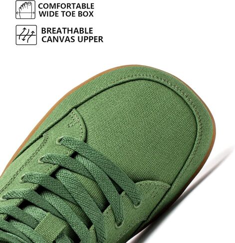 HOBIBEAR Womens Barefoot Shoes | Wide Toe Box | High Top Canvas | Comfortable Trail Running Sneaker in Saudi Arabia