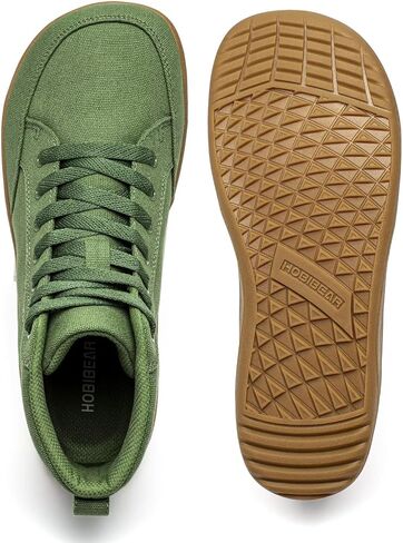 HOBIBEAR Womens Barefoot Shoes | Wide Toe Box | High Top Canvas | Comfortable Trail Running Sneaker in Saudi Arabia