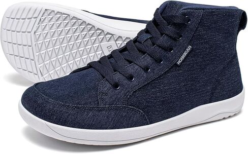 HOBIBEAR Womens Barefoot Shoes | Wide Toe Box | High Top Canvas | Comfortable Trail Running Sneaker in Saudi Arabia