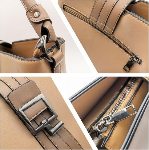 Square Bucket Top Handle Bag & Envelope Clutch Purse Set Striped Design Tote Women Shoulder Bag in Kuwait