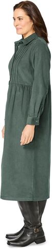 Woman Within Plus Size Button Front Corduroy Dress in Saudi Arabia