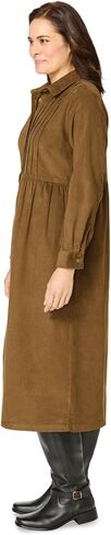 Woman Within Plus Size Button Front Corduroy Dress in Saudi Arabia