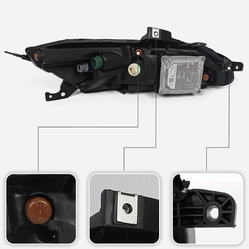 مصباح أمامي Huray DRL لسيارة جيب شيروكي 2014-2018 [ضوء النهار الجري] [ضوء إشارة الانعطاف] [ضوء العلامة الجانبية] استبدال OE (جانب السائق (يسار)) in Saudi Arabia