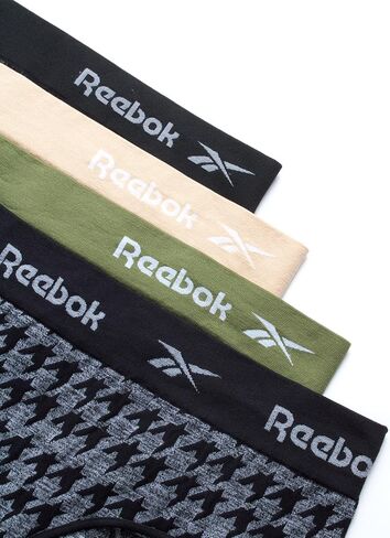 Reebok Women's Hipster Panties - 4 Pack Tag Free Stretch Performance Stay-Put Seamless Underwear for Women (Sizes: S-XL) in Saudi Arabia