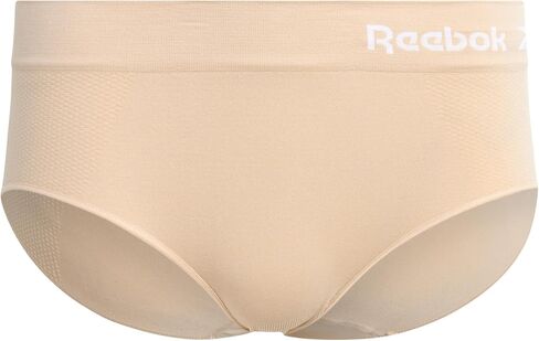 Reebok Women's Hipster Panties - 4 Pack Tag Free Stretch Performance Stay-Put Seamless Underwear for Women (Sizes: S-XL) in Saudi Arabia