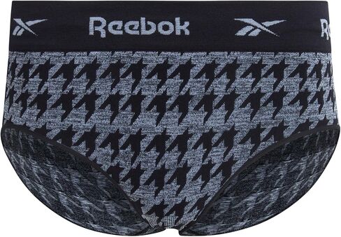 Reebok Women's Hipster Panties - 4 Pack Tag Free Stretch Performance Stay-Put Seamless Underwear for Women (Sizes: S-XL) in Saudi Arabia