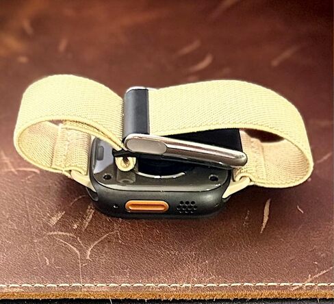 Apple Watch & Whoop Band Combo: Hybrid Athlete Band - Breathable, Odor-Resistant Nylon Strap Compatible with Apple Watch & Whoop 4.0 for Ultimate Comfort and Durability (Tan/Sand) 38mm, 40mm, 41mm in Saudi Arabia