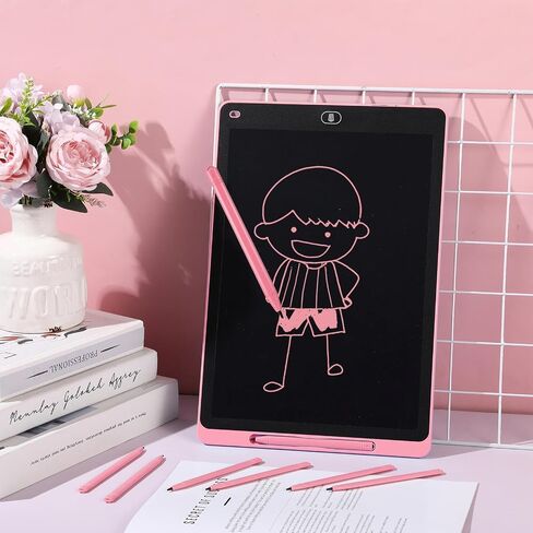 24 Pieces Replacement Stylus Pens LCD Board Pens for LCD Writing Tablet Drawing Pad Memo Message Boards Kids Adults, Black in Saudi Arabia
