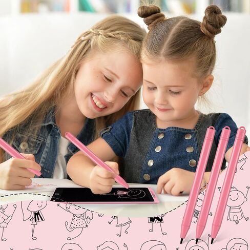 24 Pieces Replacement Stylus Pens LCD Board Pens for LCD Writing Tablet Drawing Pad Memo Message Boards Kids Adults, Black in Saudi Arabia