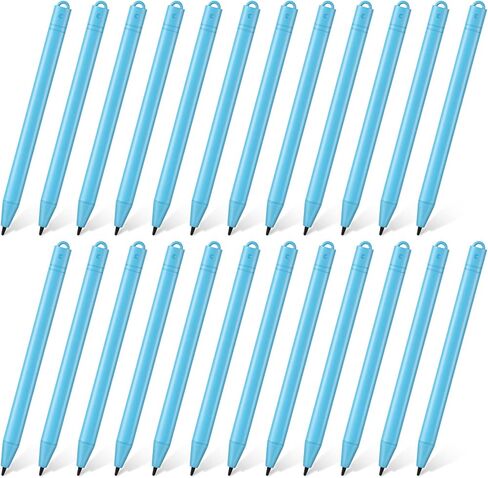 24 Pieces Replacement Stylus Pens LCD Board Pens for LCD Writing Tablet Drawing Pad Memo Message Boards Kids Adults, Black in Saudi Arabia