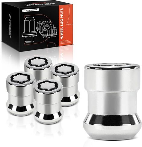 صواميل عجلة A-Premium 5 قطع M12-1.50 متوافقة مع Honda CR-V 1997-2025، Civic 2001-2025، Accord 1990-2025، Pilot، Odyssey، Fit، HR-V، Crosstour، Insight، CR-Z، Element، S2000، أمامي وخلفي in Saudi Arabia