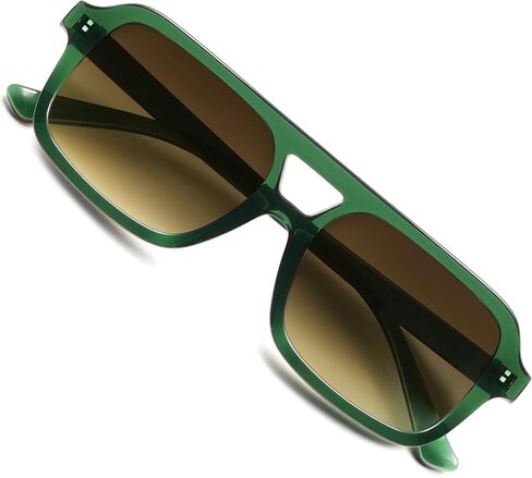 VANLINKER Retro 70s Square Aviator Sunglasses for Women Men Vintage Trendy Rectangle Sun Glasses VL9816 in Kuwait