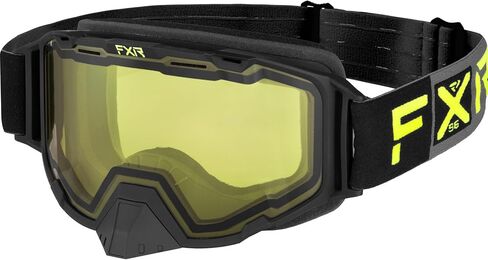 عدسة FXR Maverick Snowmobile Goggle باللون الأحمر المضادة للضباب والخدش ذات الجزء المزدوج من الدخان in Kuwait