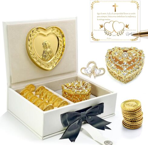 Arras Para Boda Catolica, Wedding Arras Coins Set for Ceremony, Aras De Matrimonio Cristiana. in Saudi Arabia