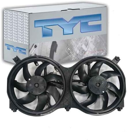 TYC Dual Radiator & Condenser Fan Assembly compatible with Infiniti QX60 2014-2019 in Saudi Arabia