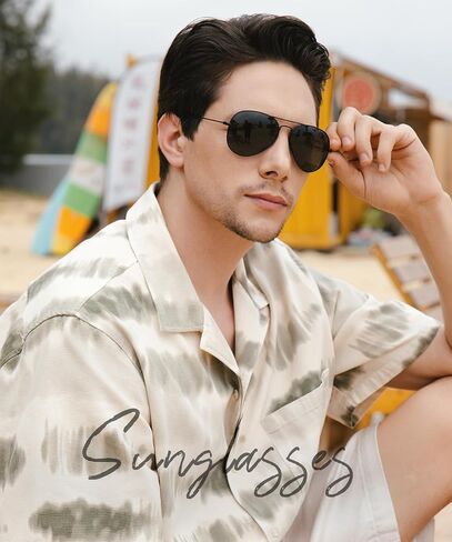 Aviator Sunglasses for Men Women Polarized Pilot Sunglasses for Driving Classic Sun glasses (3 Pack) 58mm in Saudi Arabia
