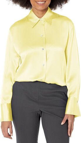 Vince Women's Relaxed Long Sleeve Blouse in Saudi Arabia