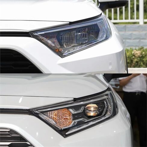 Compatible For Toyota RAV4 Auris 2019 2020 2021 2022 Car Headlamp Cover Transparent Lampshade Front Headlight Lens Shell Cover(1PCS Left Side) in Saudi Arabia