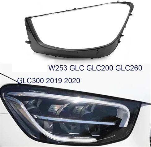 Compatible For Mercedes-Benz GLC W253 GLC200 GLC260 GLC300 2019 2020 Headlight Cover Shell Lamp Shade Lens Headlight Cover(Left) in Saudi Arabia